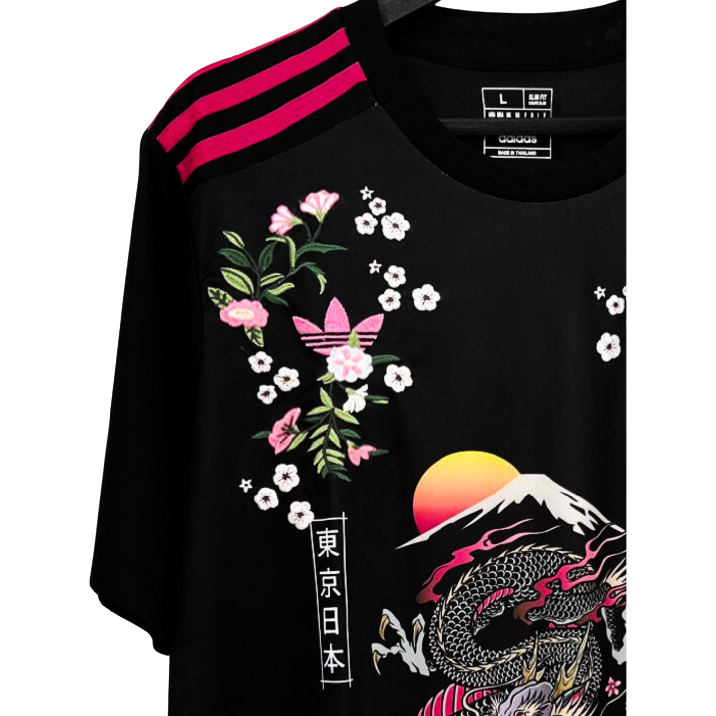 Japan Dragon Cherry Blossom Flower embroidered jersey🌸⚽