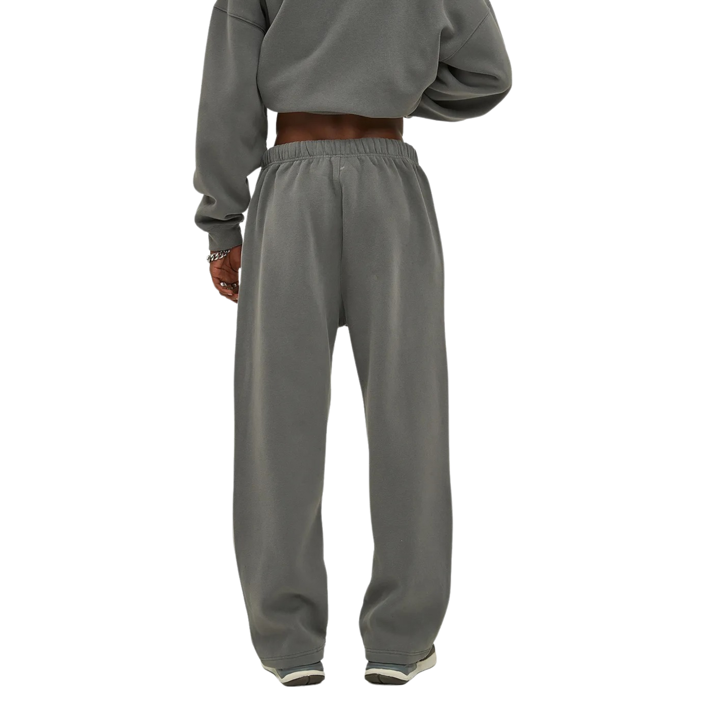 GRAY STREETWEAR UNISEX FLEECE PANTS