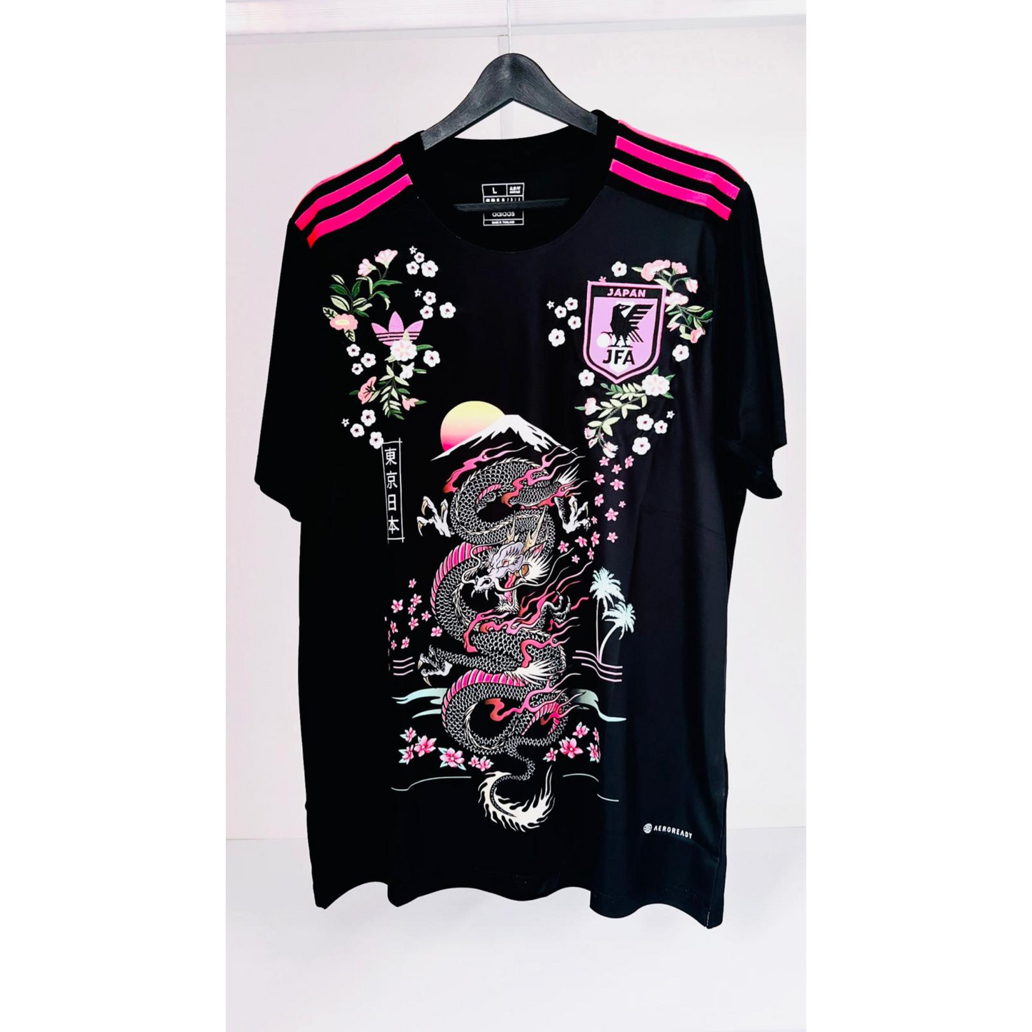 Japan Dragon Cherry Blossom Flower embroidered jersey🌸⚽